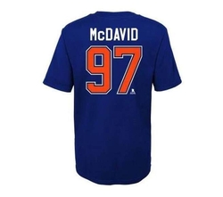 Triko NHL Outerstuff Flat Captains Edmonton Oilers Connor McDavid