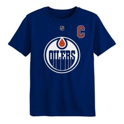 Triko NHL Outerstuff Flat Captains Edmonton Oilers Connor McDavid