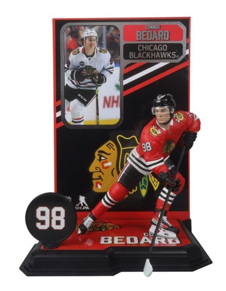 Figurka NHL McFarlane Connor Bedard Červená