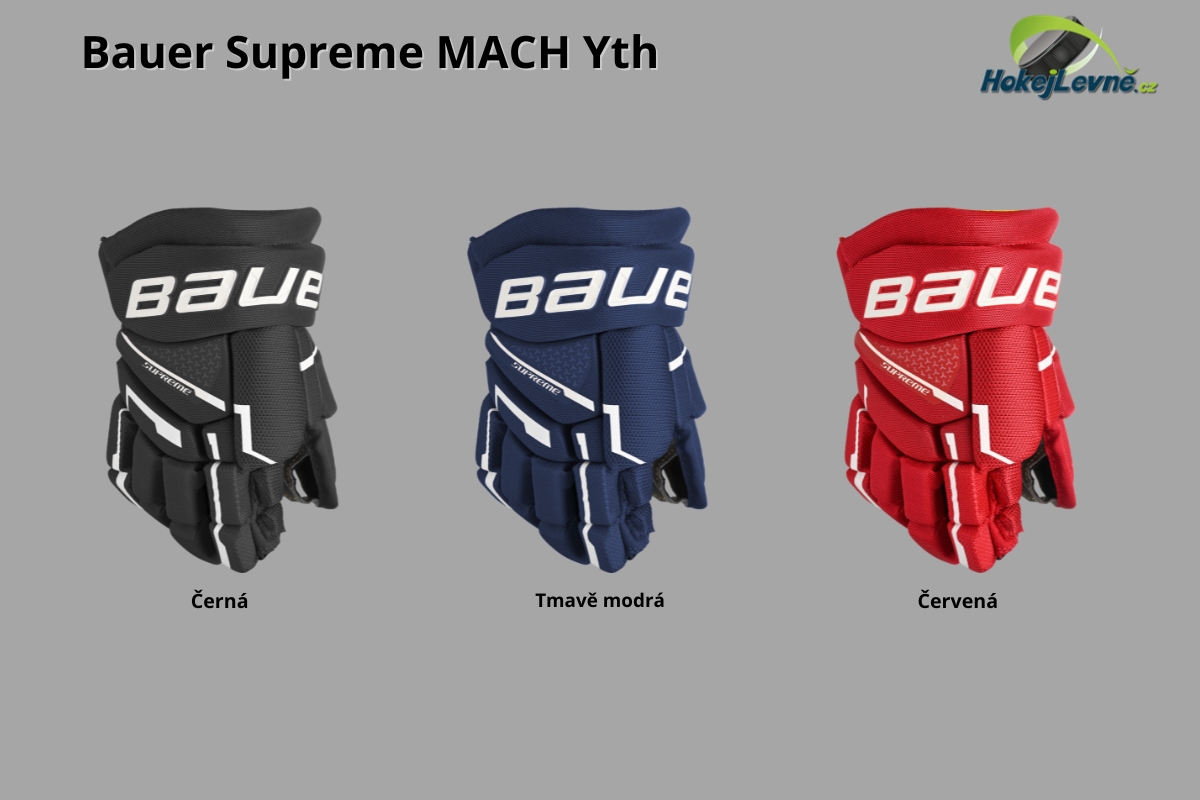 Hokejové rukavice Bauer Supreme Mach YTH