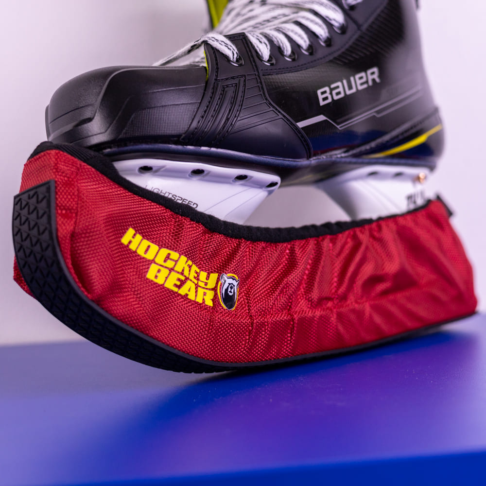 Chráníče bruslí Hockey Bear Upgraded -  Červené