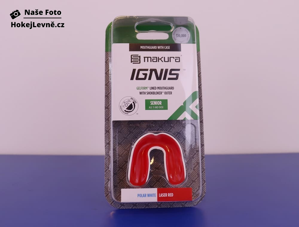 Chránič zubů Makura Ignis Pro - Polar White/Laser Red