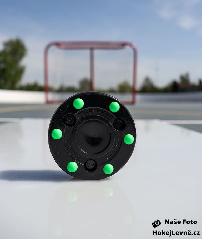 Inline Puk Green Biscuit Roller Hockey