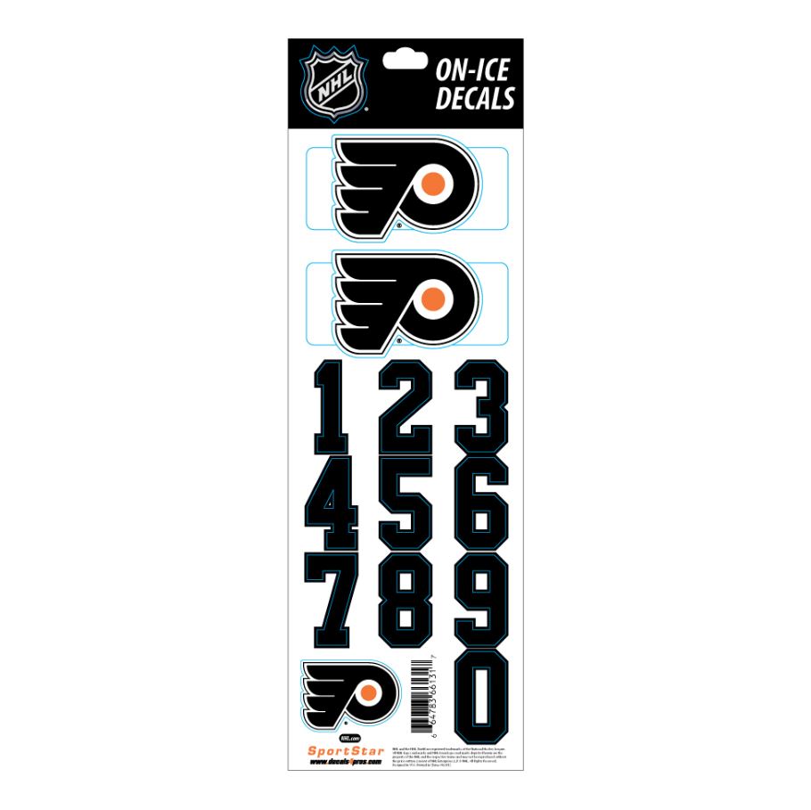 Čísla na helmu Philadelphia Flyers