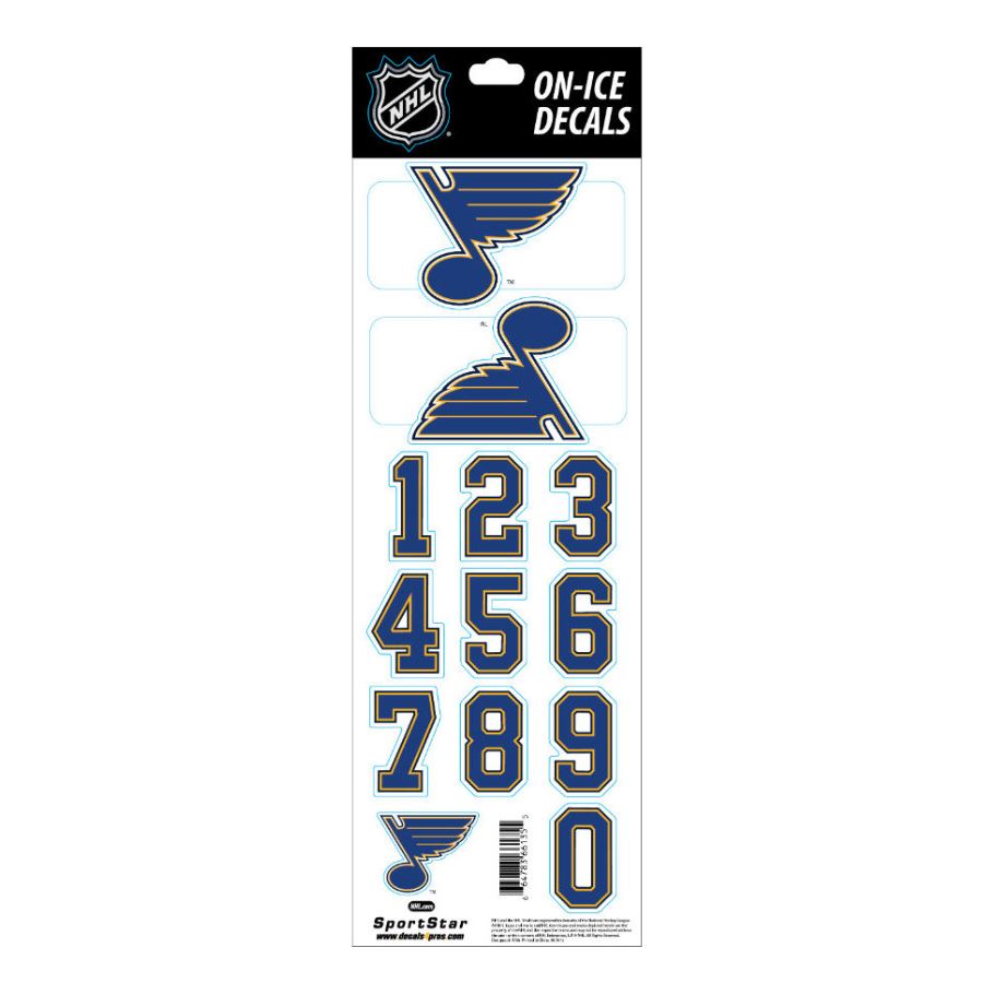 Čísla na helmu St. Louis Blues
