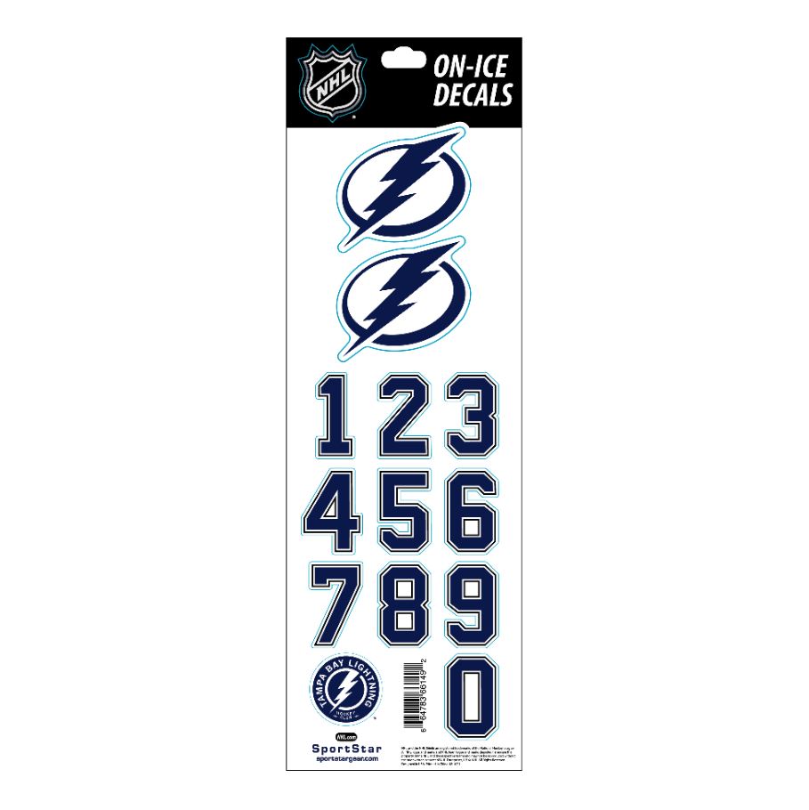 Čísla na helmu Tampa Bay Lightning