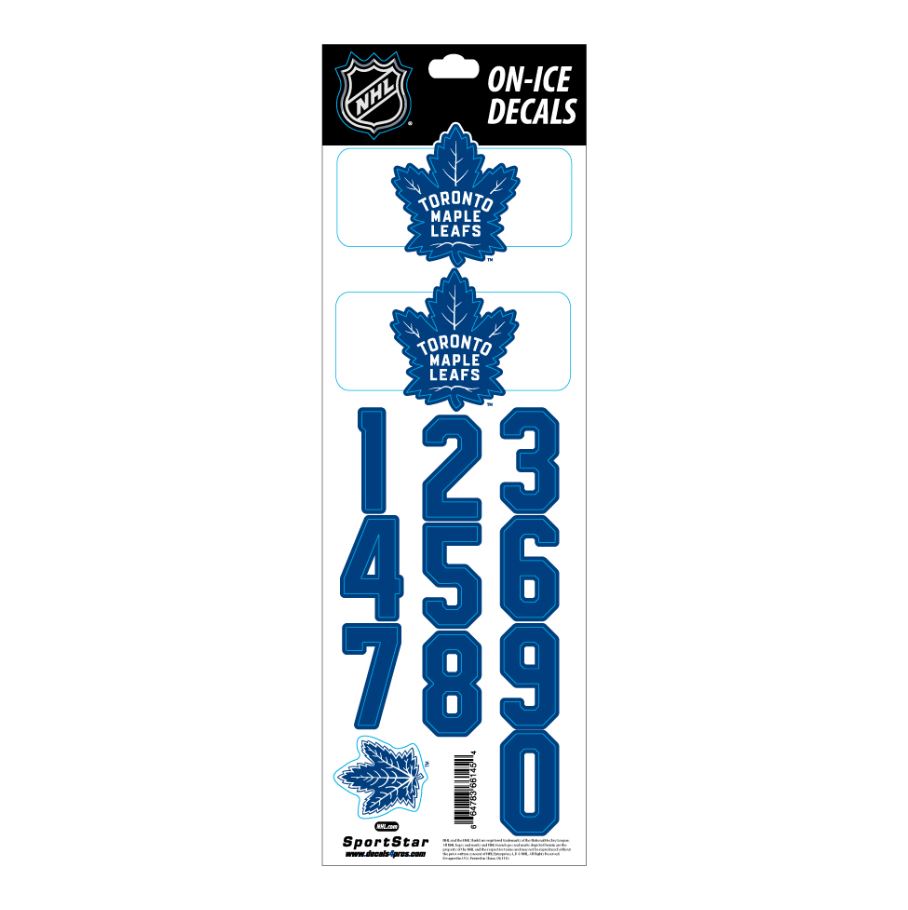 Čísla na helmu Toronto Maple Leafs