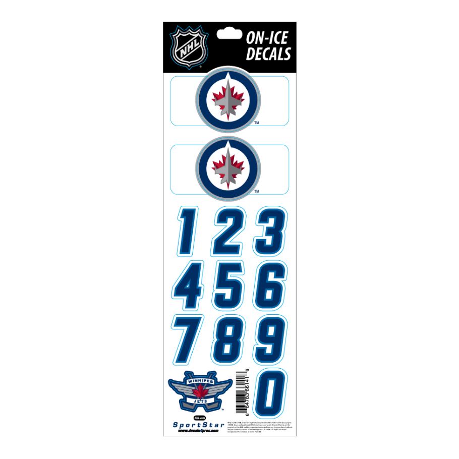 Čísla na helmu Winnipeg Jets