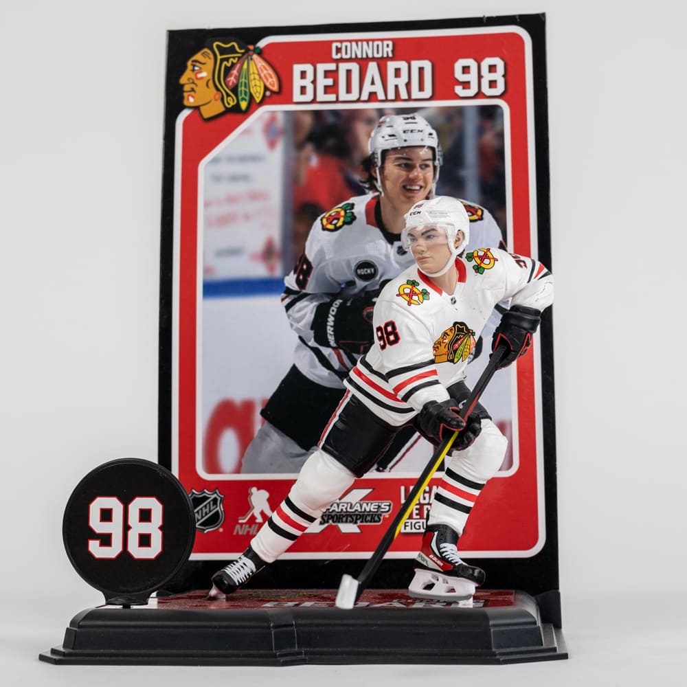 Figurka NHL McFarlane Connor Bedard Bílá