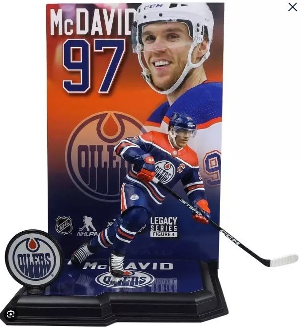 Figurka NHL McFarlane Connor McDavid Modrá