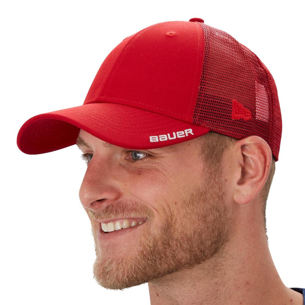 Kšiltovka BAUER NE TEAM 9Forty ADJUSTABLE CAP YTH Red