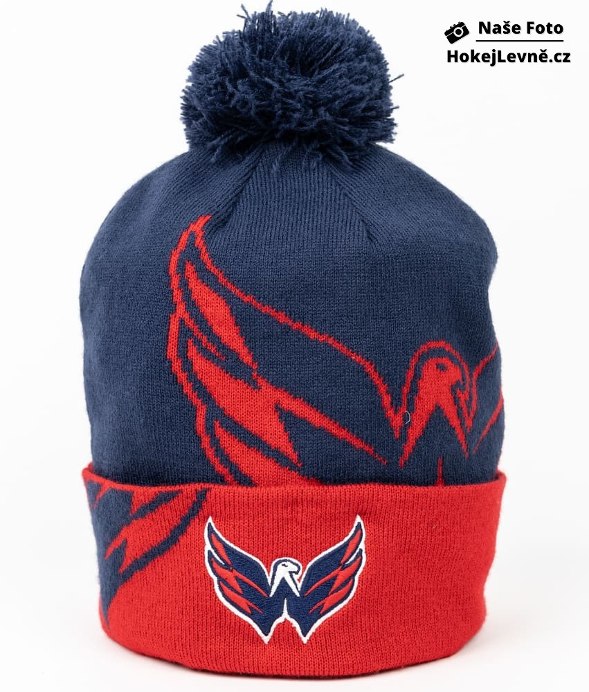 Kulich NHL Fanatics Washington Capitals Block Party Cuffed Beanie Pom