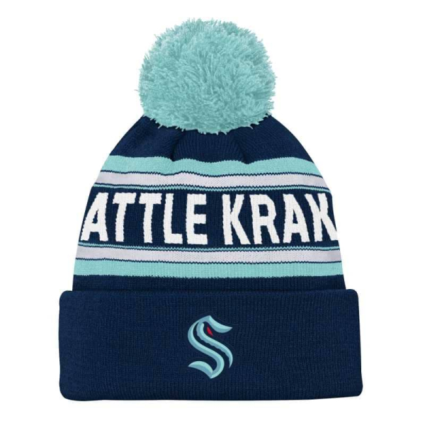 Dětský kulich NHL Seattle Kraken - Jacquard Cuffed Kids 