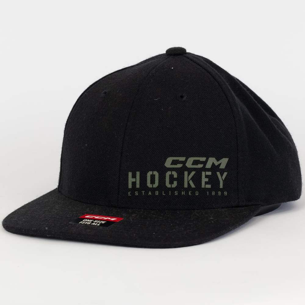 Kšiltovka CCM Camo Flatbrim Snapback Black