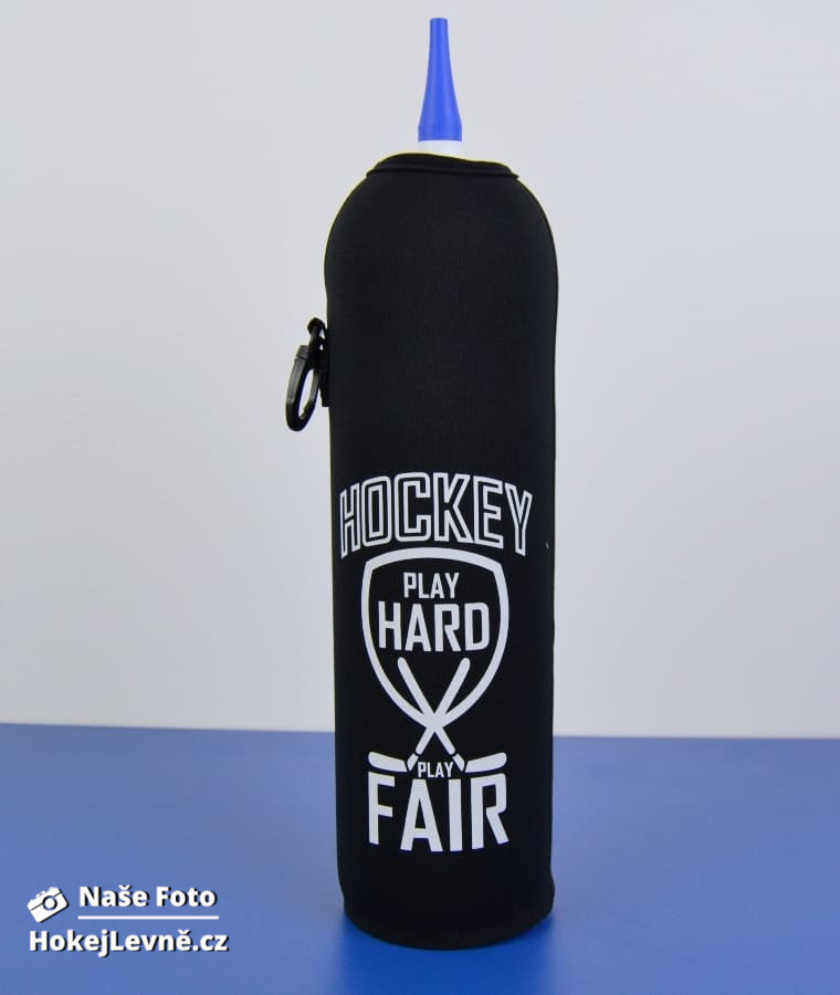 Termoobal na hokejovou láhev - Play hard Černá