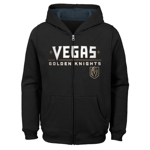 Dětská mikina NHL Outerstuff Vegas Golden Knights Stated Full Zip Hoodie 