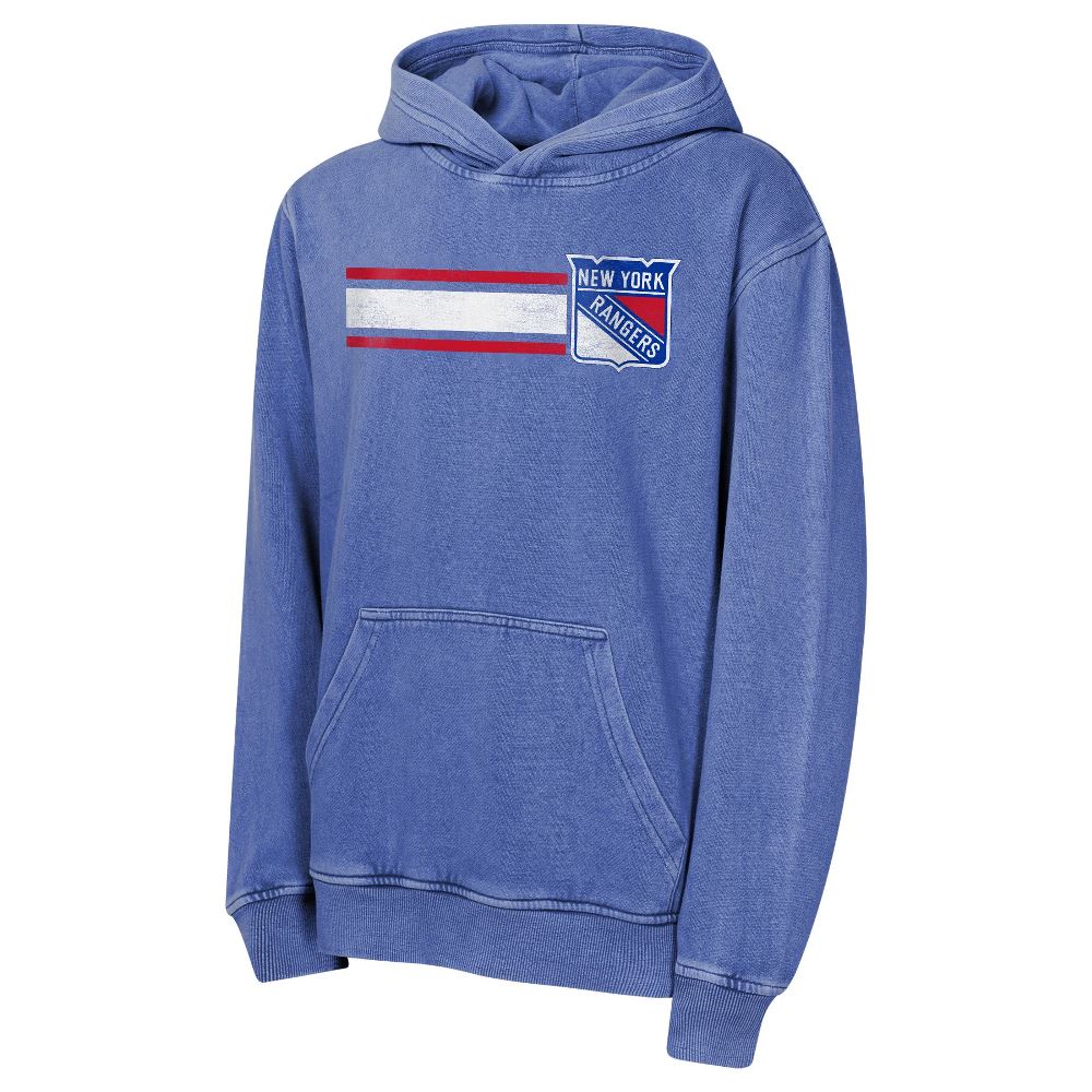Dětská mikina NHL Outerstuff New York Rangers Cross Fade Pigment Dyed (modrá)