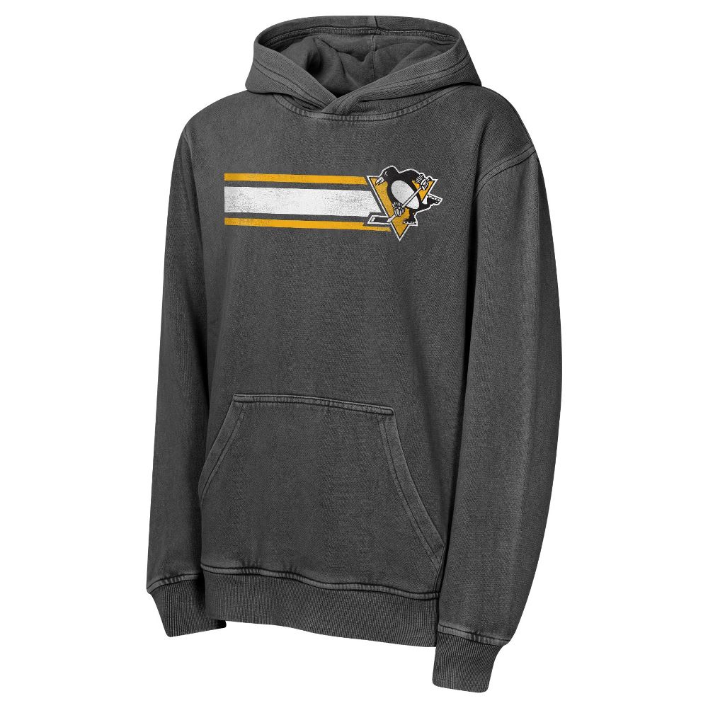 Dětská mikina NHL Outerstuff Pittsburgh Penguins Cross Fade Pigment Dyed (šedá)