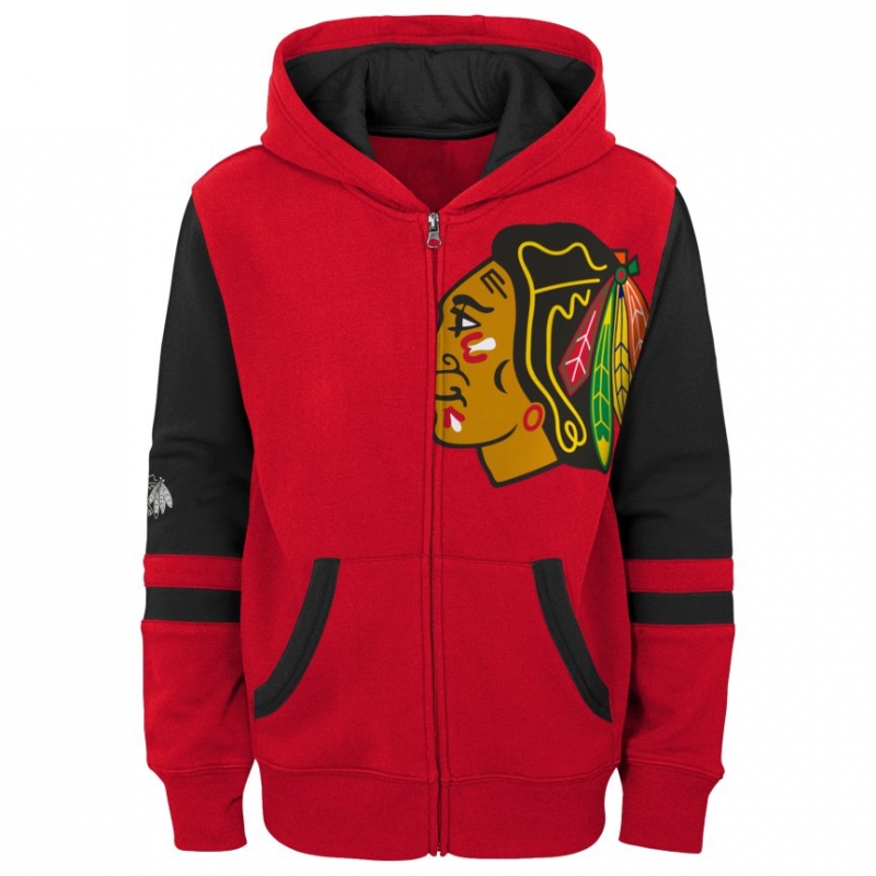 Dětská Mikina NHL Chicago Blackhawks Faceoff Full Zip Fleece Kids
