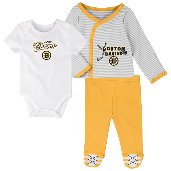 Dětské body NHL Outerstuff Boston Bruins - 3 ks sada