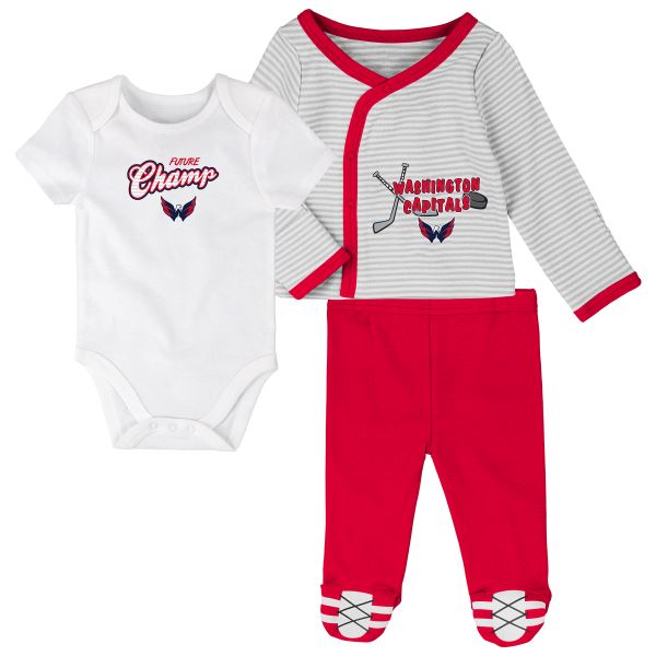 Dětské body NHL Outerstuff Washington Capitals - 3 ks sada