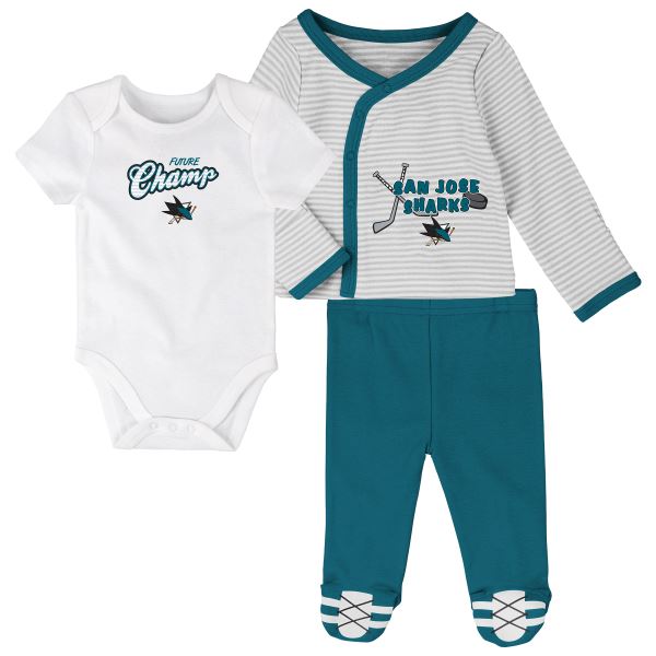 Dětské body NHL Outerstuff San Jose Sharks - 3 ks sada