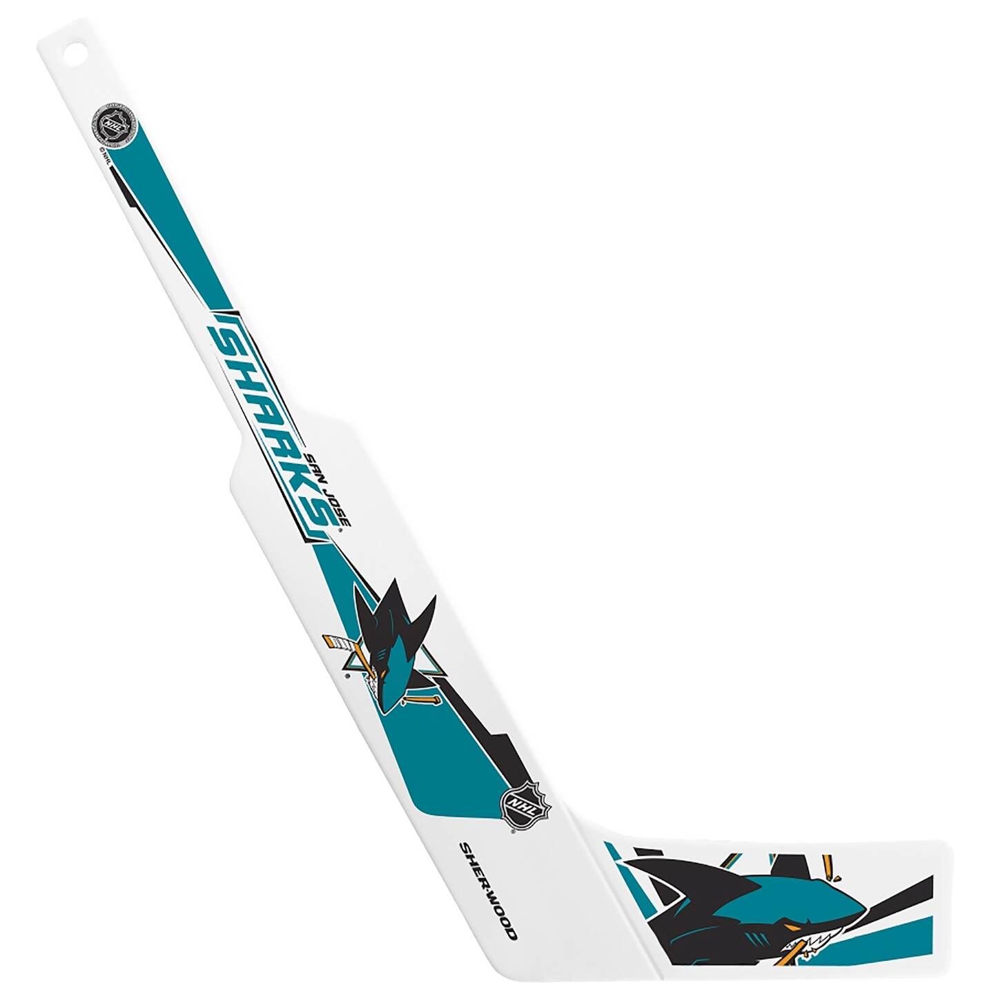 Brankářská mini hokejka NHL San Jose Sharks