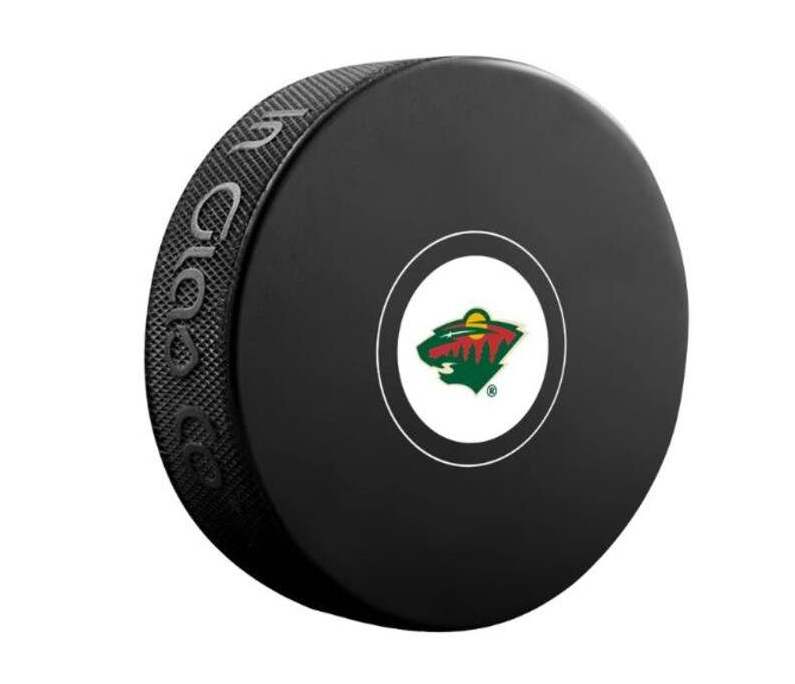 Fanouškovský puk NHL Autograph Blister Minnesota Wild