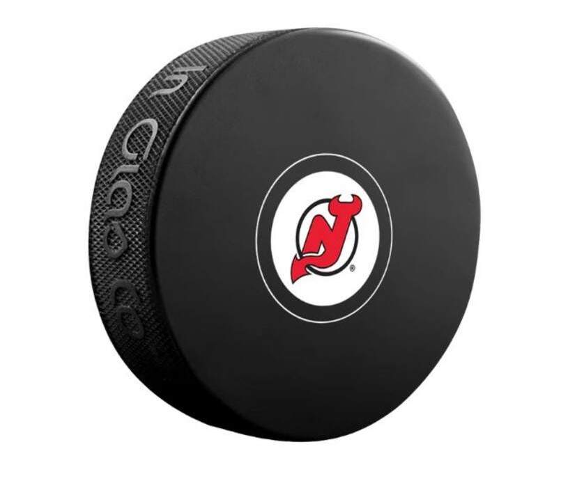 Fanouškovský puk NHL Autograph Blister New Jersey Devils