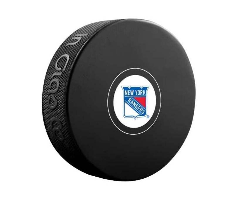 Fanouškovský puk NHL Autograph Blister New York Rangers