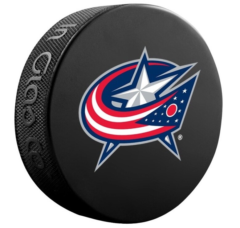 Fanouškovský puk NHL Logo Blister Columbus Blue Jackets