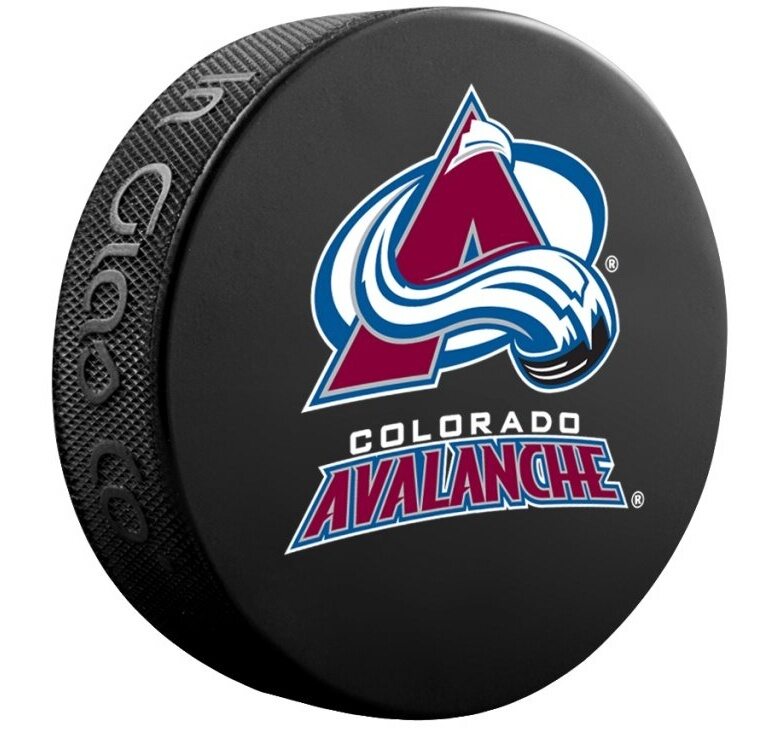 Fanouškovský puk NHL Logo Blister Colorado Avalanche