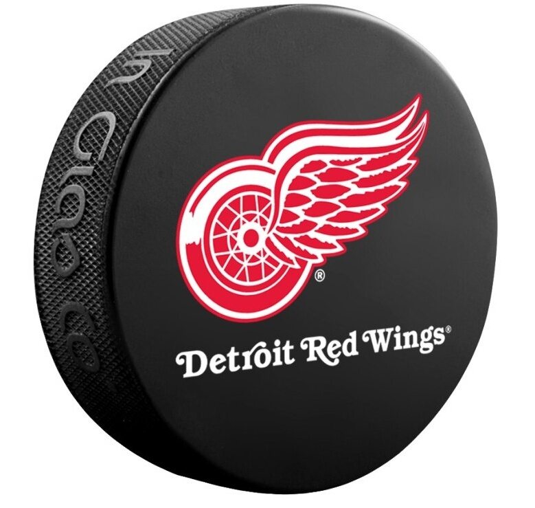 Fanouškovský puk NHL Logo Blister Detroit Red Wings
