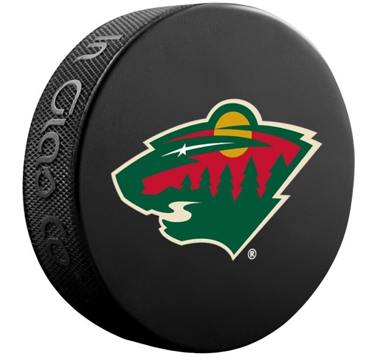 Fanouškovský puk NHL Logo Blister Minnesota Wild