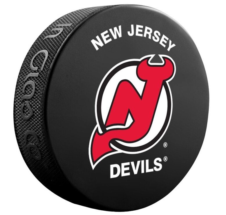 Fanouškovský puk NHL Logo Blister New Jersey Devils