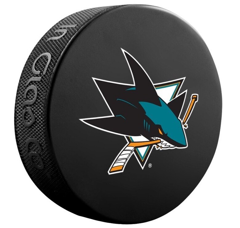 Fanouškovský puk NHL Logo Blister San Jose Sharks