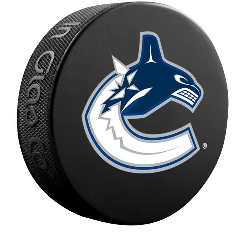 Fanouškovský puk NHL Logo Blister Vancouver Canucks