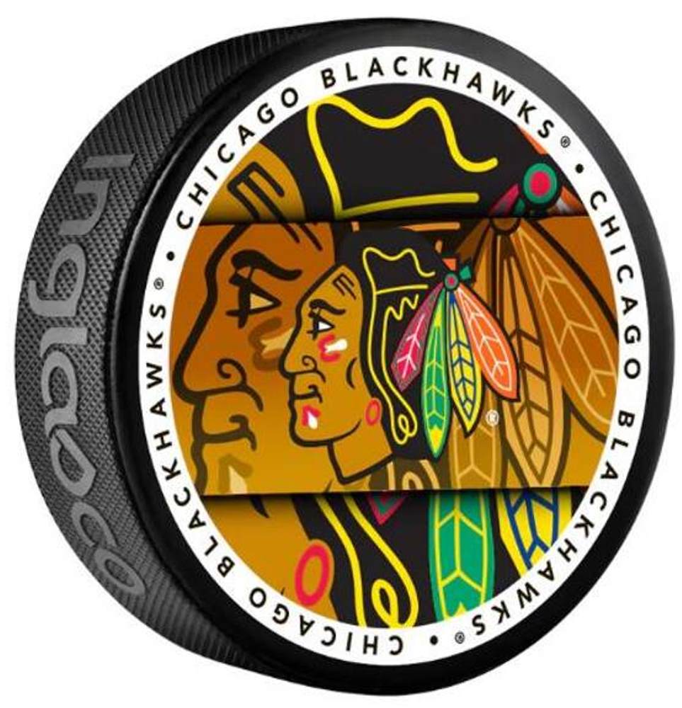 Fanouškovský puk NHL Medallion Blister Chciago Blackhawks