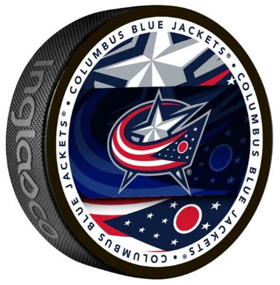 Fanouškovský puk NHL Medallion Blister Columbus Blue Jackets