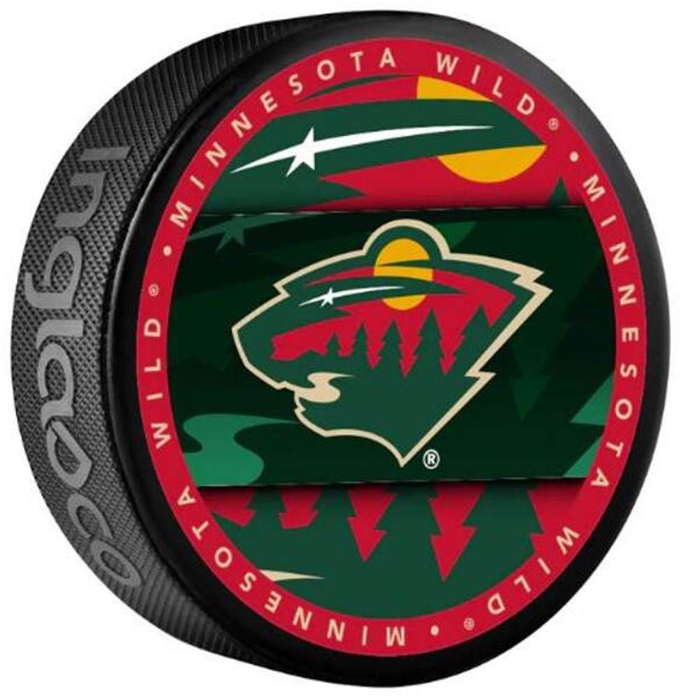 Fanouškovský puk NHL Medallion Blister Minnesota Wild