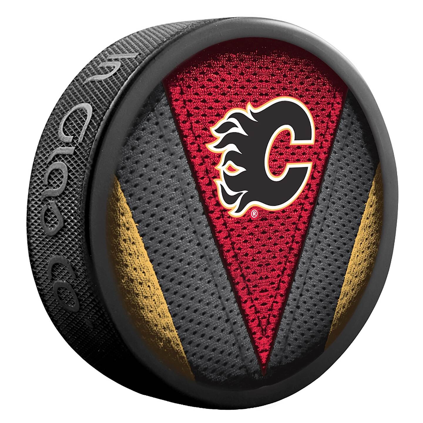 Fanouškovský puk NHL Stitch Blister Calgary Flames