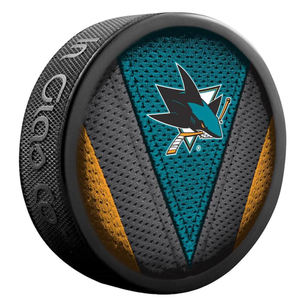 Fanouškovský puk NHL Stitch Blister San Jose Sharks