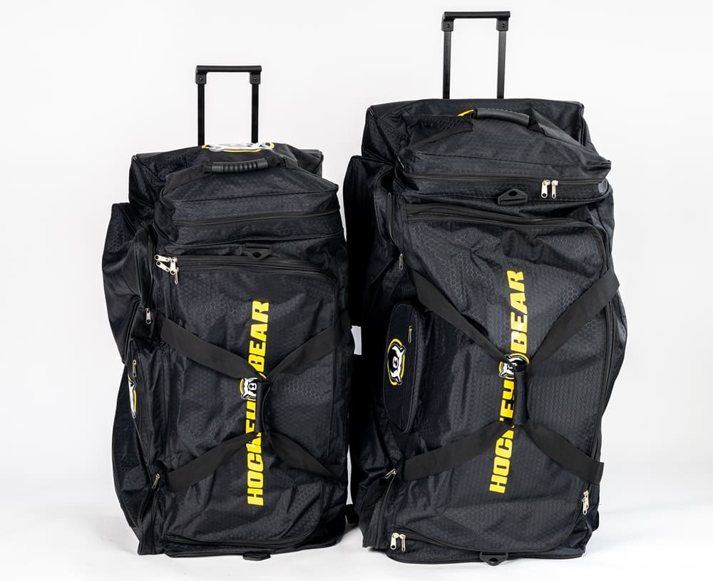 Hokejová taška Hockey Bear Wheel Bag Upgraded Senior - Černá/Žlutá