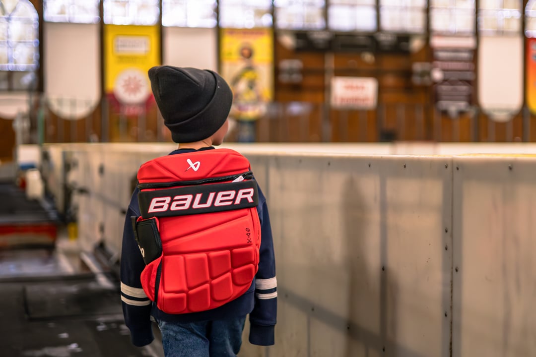 Batoh Bauer S24 Glove Backpack YTH Červeno/černý