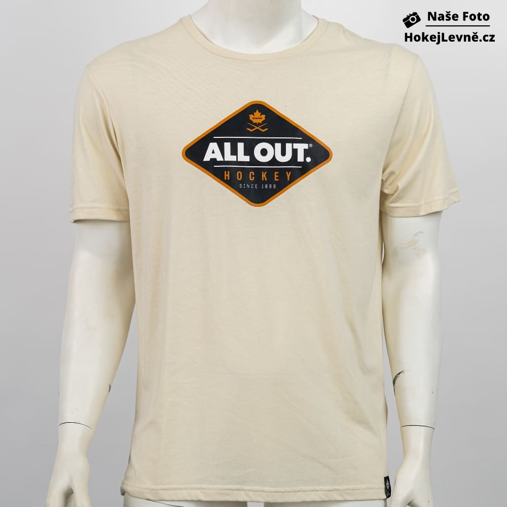 Triko CCM All Outside SS Tee SR - BoneWhite