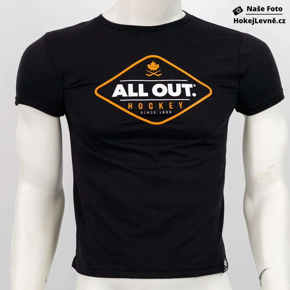 Triko CCM All Outside SS Tee Youth - Black