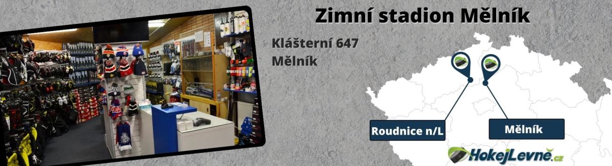 Hokejová prodejna zimní stadion Mělník